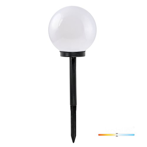 Słupek ogrodowy solarny Mleczna Kula 20cm 4000K
