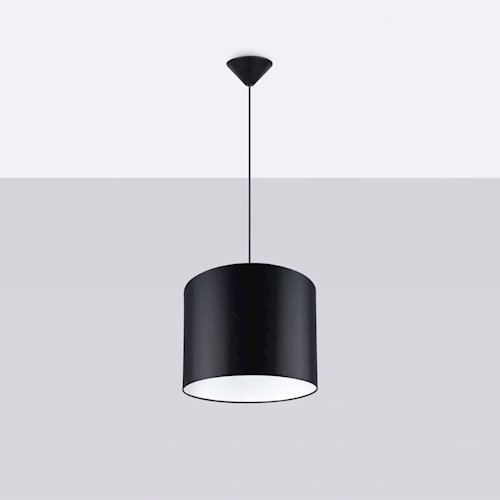 Lampa wisząca minimalistyczna Nova 30cm 1xE27 czarna