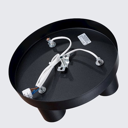 Lampa sufitowa tuby Lagos 3xGU10 okrągła czarna