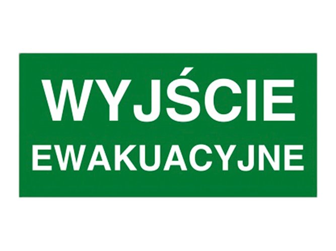 Piktogramy do lampy ewakuacyjnej
