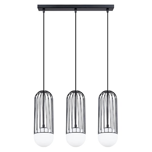 Lampa wisząca potrójna Brina listwa 3xG9 czarna