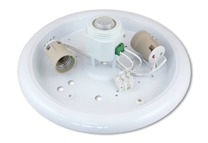 plafon led 2xe27 z czujnikiem 