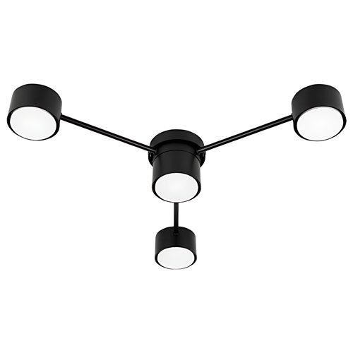 Żyrandol trójramienny Verto 4xGX53 62cm czarny