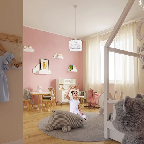Lampa wisząca dziecięca Owls 30 1xE27 wielokolorowa