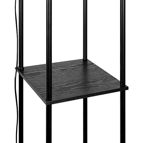 Lampa stojąca Square 1xE27 160cm czarna