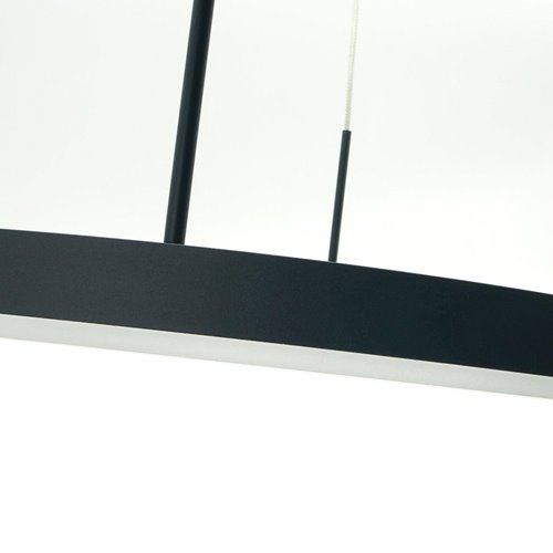 Lampa wiszące okręgi Magnum 102W CCT czarna z pilotem