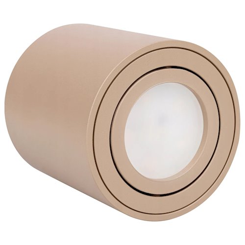 Oprawa natynkowa tuba GU10 okrągła 80x84mm beżowa