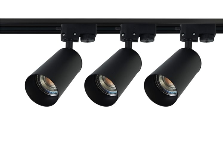 szynoprzewód 1,5m 3x reflektor led gu10 czarny