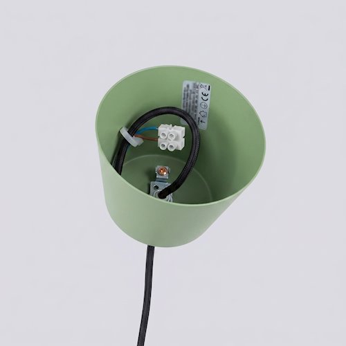 Lampa wisząca klasyczna Bilo 1xE27 szałwiowa