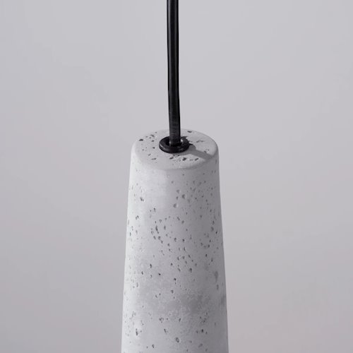 Lampa wisząca betonowa Electra 1xGU10 szara