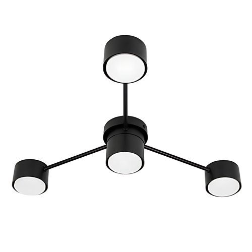 Żyrandol trójramienny Verto 4xGX53 62cm czarny