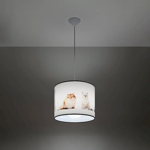 Lampa wisząca dziecięca Kitty 30 1xE27 wielokolorowa
