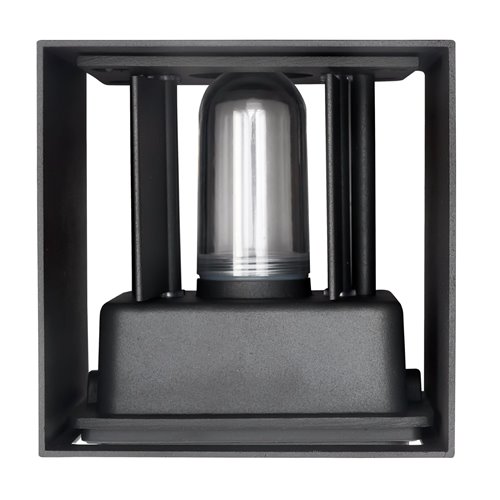 Kinkiet elewacyjny G9 Cube Lite 10x10 cm IP65 szary