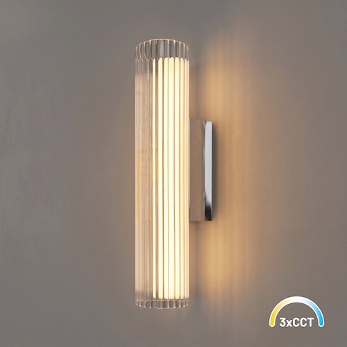 Kinkiet ścienny liniowy LED 6W 3CCT 30cm akryl chrom