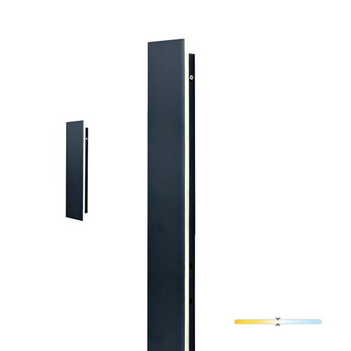 Kinkiet elewacyjny LED Mirana Wall 8W 30cm 4000K czarny