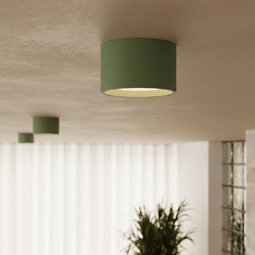 Lampa sufitowa tuba Modo 1xGx53 zielona oliwkowa
