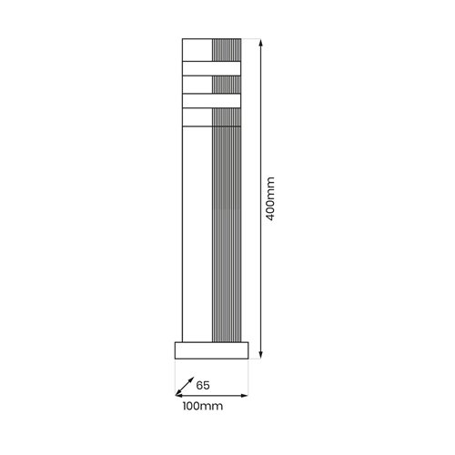 Lampa ogrodowa stojąca Vini 1xGU10 40cm czarna