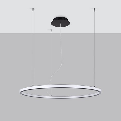 Żyrandol RISA 90 czarny LED 3000K