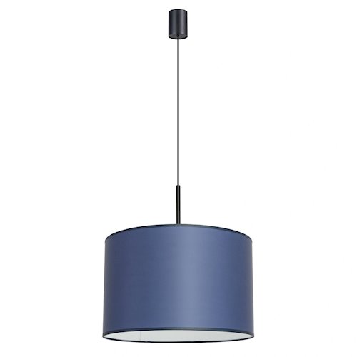 Lampa wisząca z abażurem Nevia 1xE27 granatowa