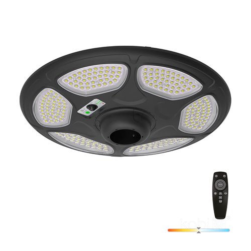 Latarnia parkowa solarna 25W 3200lm 4000K z czujnikiem