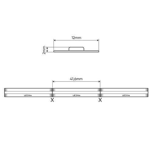 Taśma LED COB RGB+CCT 24V PRIME 18W 840 LED - 5m