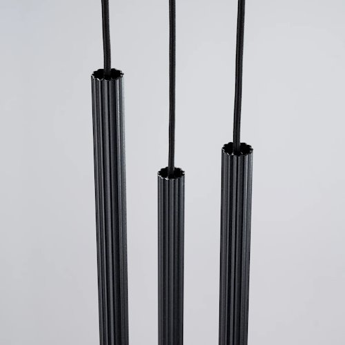 Lampa wisząca potrójna Arche okrągła 3xG9 czarna