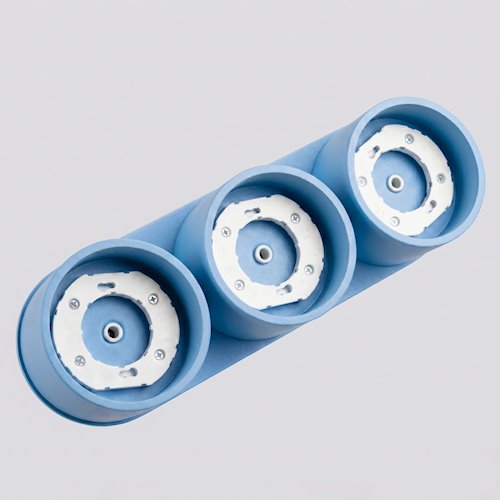 Lampa sufitowa potrójna tuba Modo 3xGx53 błękitna
