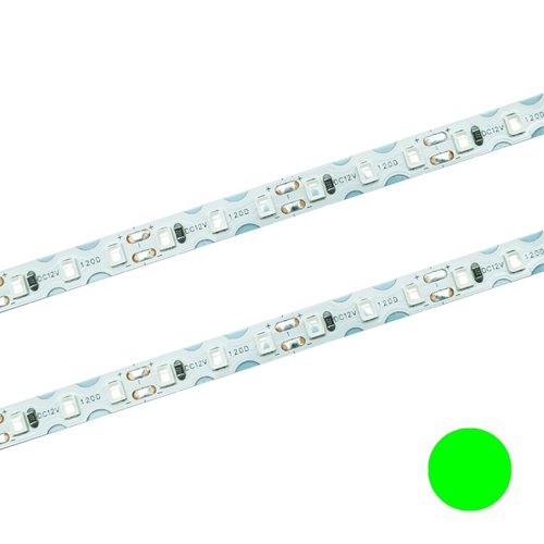 Taśma LED 12V skrętna 120xSMD2835 7W zielona - rolka 10m