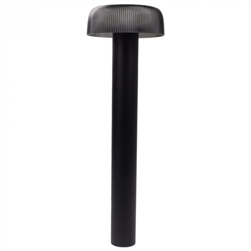 Słupek ogrodowy 2w1 solarny/USB - ciemny klosz