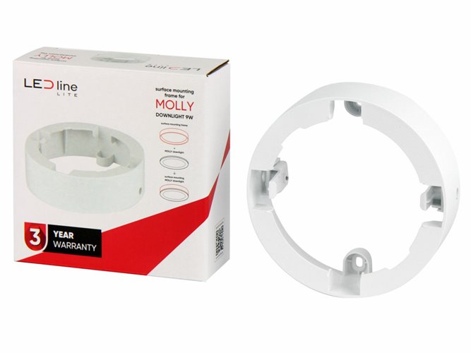 Ramka okrągła do montażu natynkowego Downlight MOLLY 9W