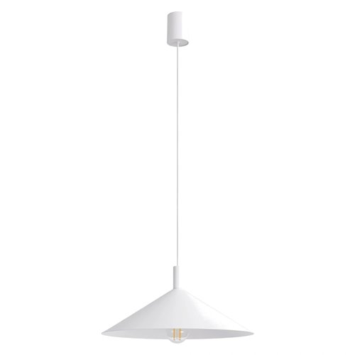 Lampa wisząca stożkowy klosz Nox 40cm 1xE27 biała