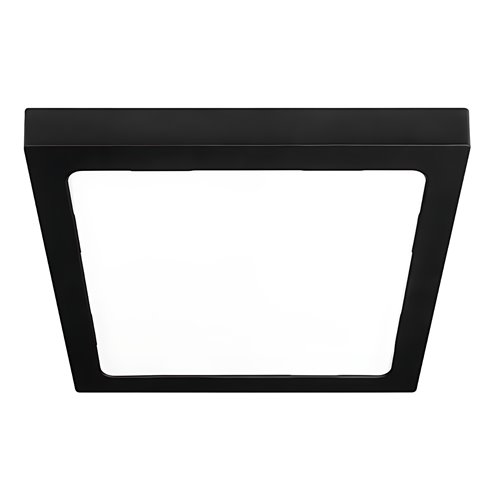 Panel LED czarny kwadrat Egde 24W natynkowy 4000K
