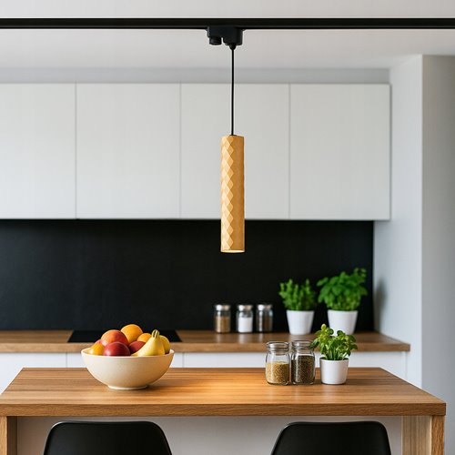 Lampa wisząca szynowa 1-fazowa GU10 Glamour 29cm złota