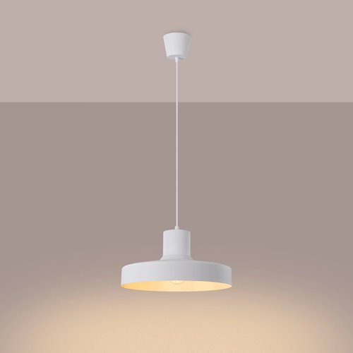 Lampa wisząca klasyczna Bilo 1xE27 biała