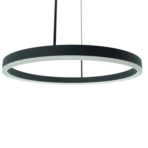 Lampa wiszące okręgi Magnum 102W CCT czarna z pilotem