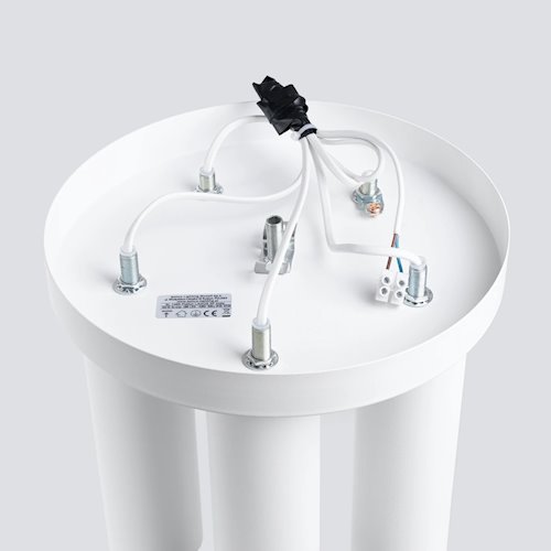 Lampa sufitowa tuby Lagos 5xGU10 okrągła biała