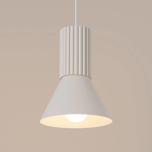 Lampa wisząca loftowa Estria 1xE14 beżowa