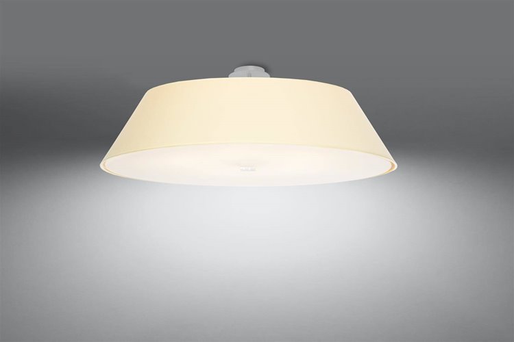 Lampa sufitowa okrągła VEGA 70 cm 5xE27 biała