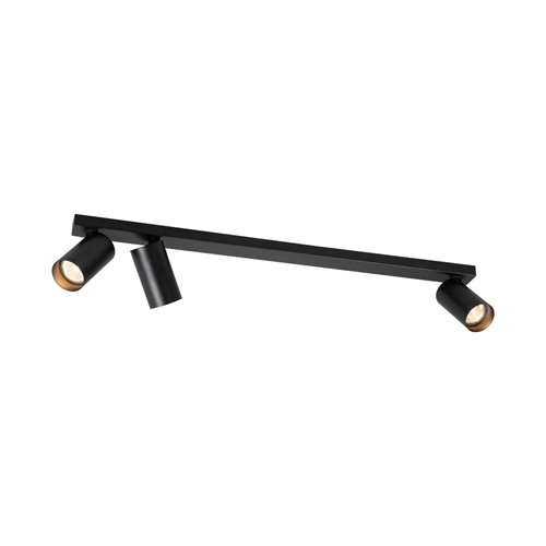 Lampa sufitowa z reflektorami Hero GU10 2+1 czarna