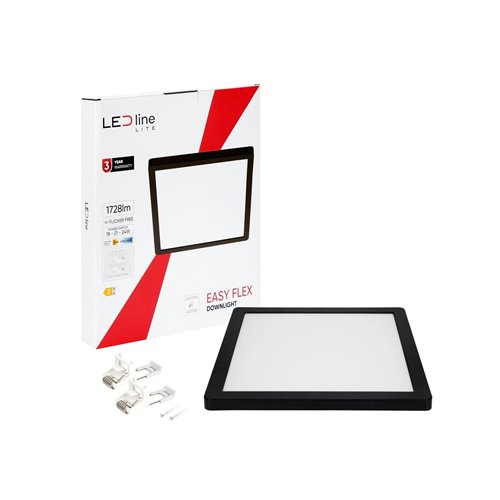 Panel LED o mocy 16W okrągły, podtynkowy, szklany z serii GLASS - biała  ciepła