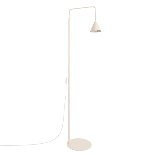 Lampa podłogowa ze stożkowym kloszem Nox 1xE14 beżowa