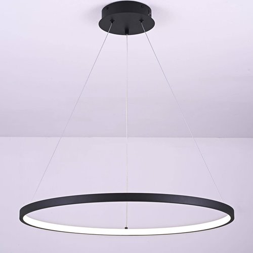 Lampa wisząca LED okrągła Perro 36W czarna