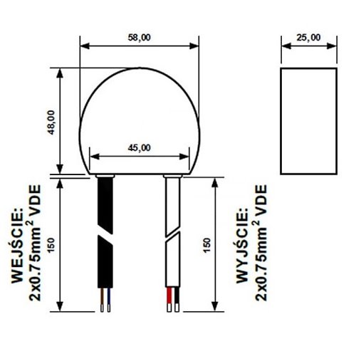 Zasilacz LED dopuszkowy 24V 15W 0,63A IP66