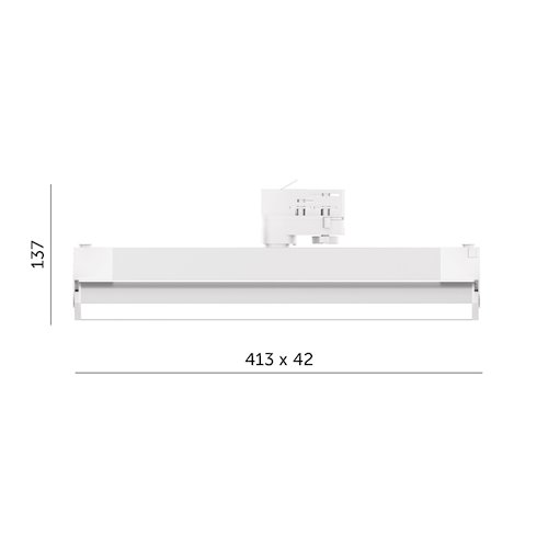 Reflektor LED mleczny 3-fazowy 36W 42cm 4000K biały