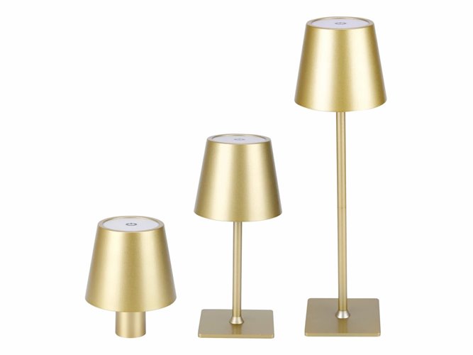 Lampa stołowa LED 4w1 3,5W 400lm CCT złota 2x2000mAh