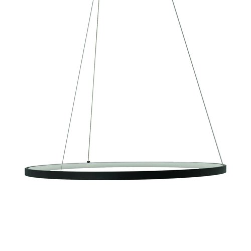 Lampa wisząca LED okrągła Perro 36W czarna