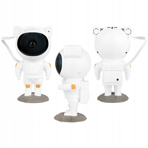 Lampka LED dla dzieci projektor gwiazd Astronauta 23cm