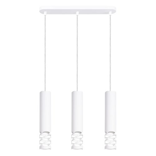 Lampa wisząca potrójna Liro 3xGU10 listwa biała