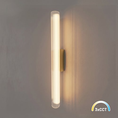 Kinkiet ścienny liniowy LED 11W 3CCT 60cm akryl złoty