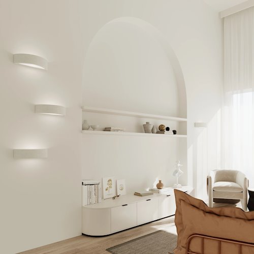 Kinkiet ceramiczny Atena 30 1xE27 biały